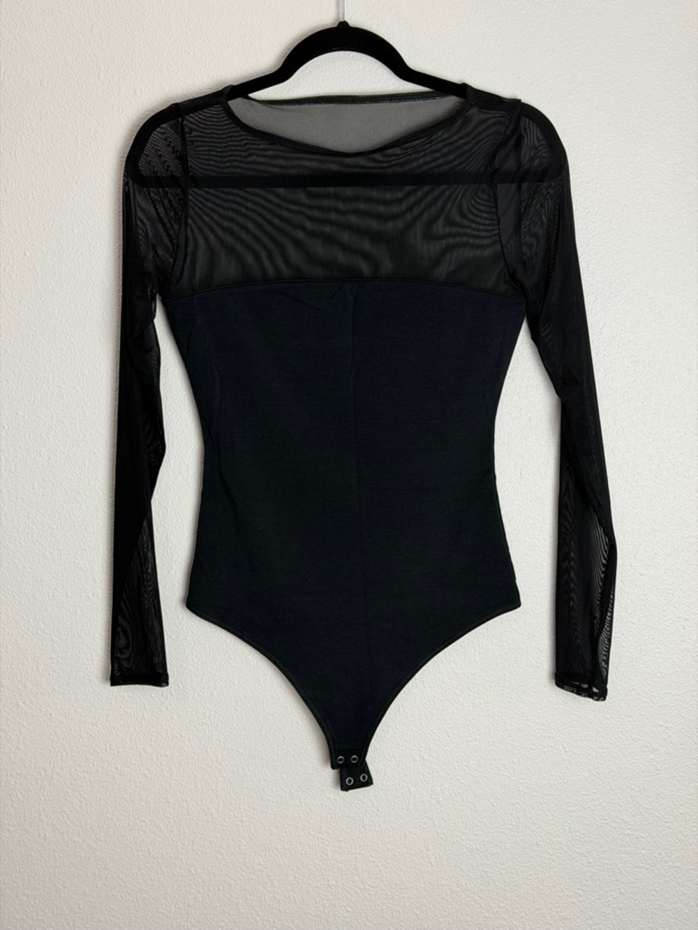 ABERCROMBIE & FITCH BLACK SHEER MESH BODYSUIT SMALL #5